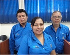 Francisco Flores, Iris Jeannette Díaz de Contreras y Mario Zúniga
