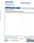 Recibo para pago de matricula