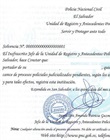 Solvencia de antecedentes policiales de El Salvador